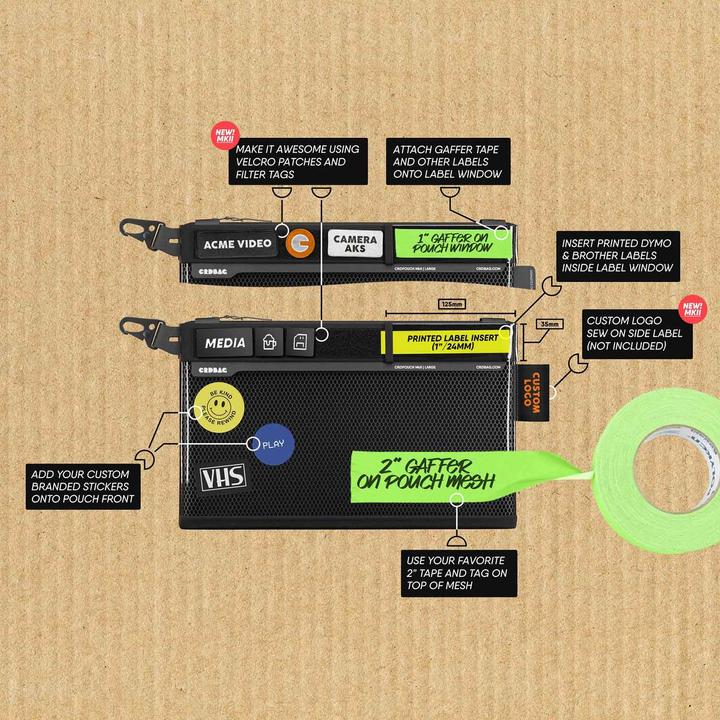 Actual product image CRDBAG Organizer Bag Medium (Camera accessory bag, 2.10 l)