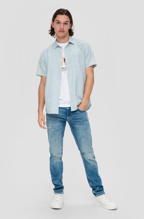 Image du produit s.Oliver Slim: Hemd aus Leinenmix (XS)