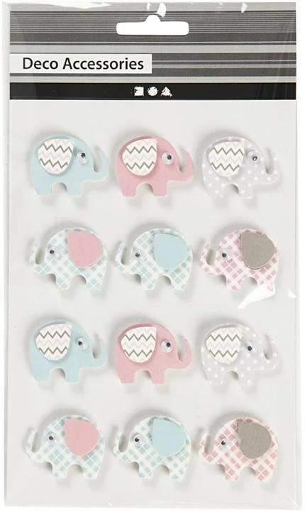 Produktbild Creativ Company 3D-Sticker Elefant 12 Stück