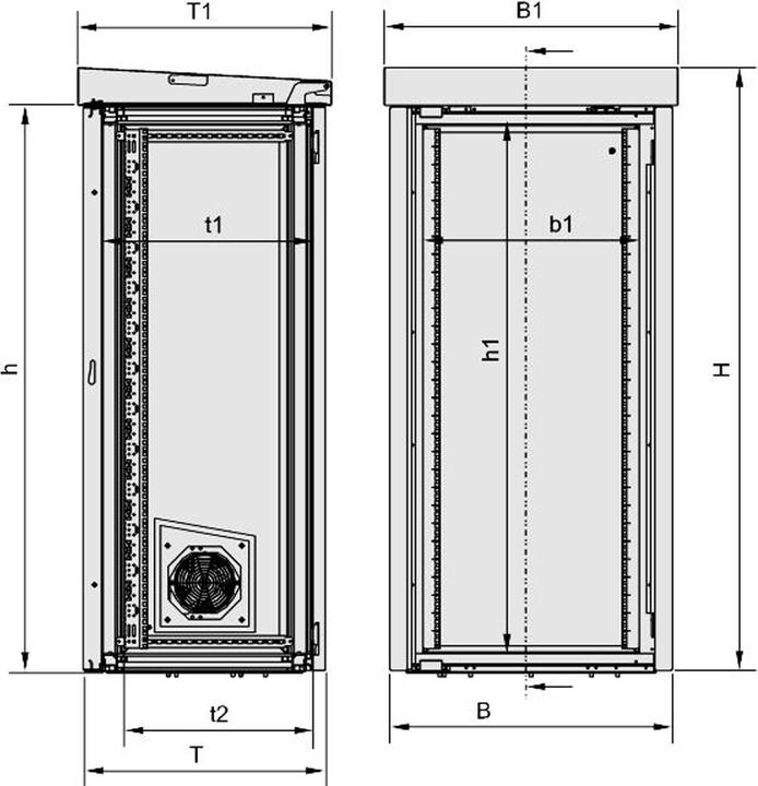 Actual product image Schroff Outdoor cabinet