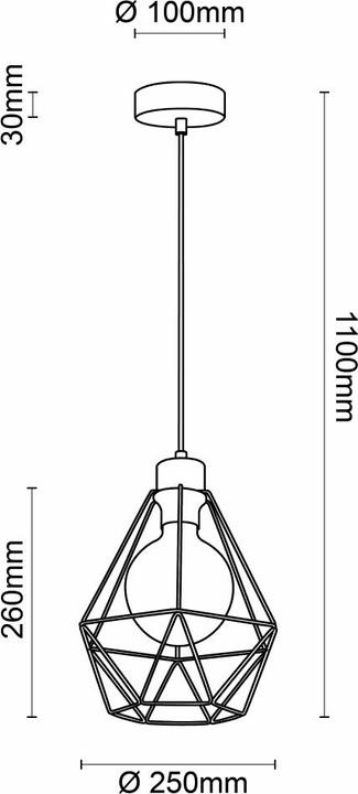 Produktbild Brilliant Drewno (E27)
