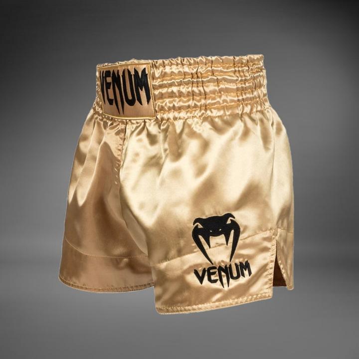 Image du produit Venum Classic Muay Thai Shorts - Gold/Black (M)
