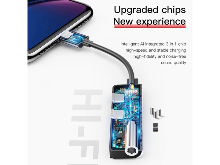 Produktbild Baseus L52 3-in-1 Adapter (Lightning, 3.5mm Klinke)