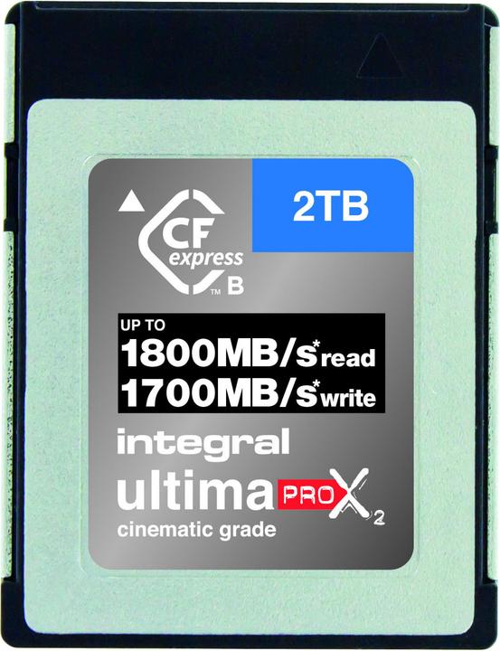 2TB UltimaPro X2 CFexpress Cinematic Silver Type B 2.0 Card (2048 GB, CFexpress type B)