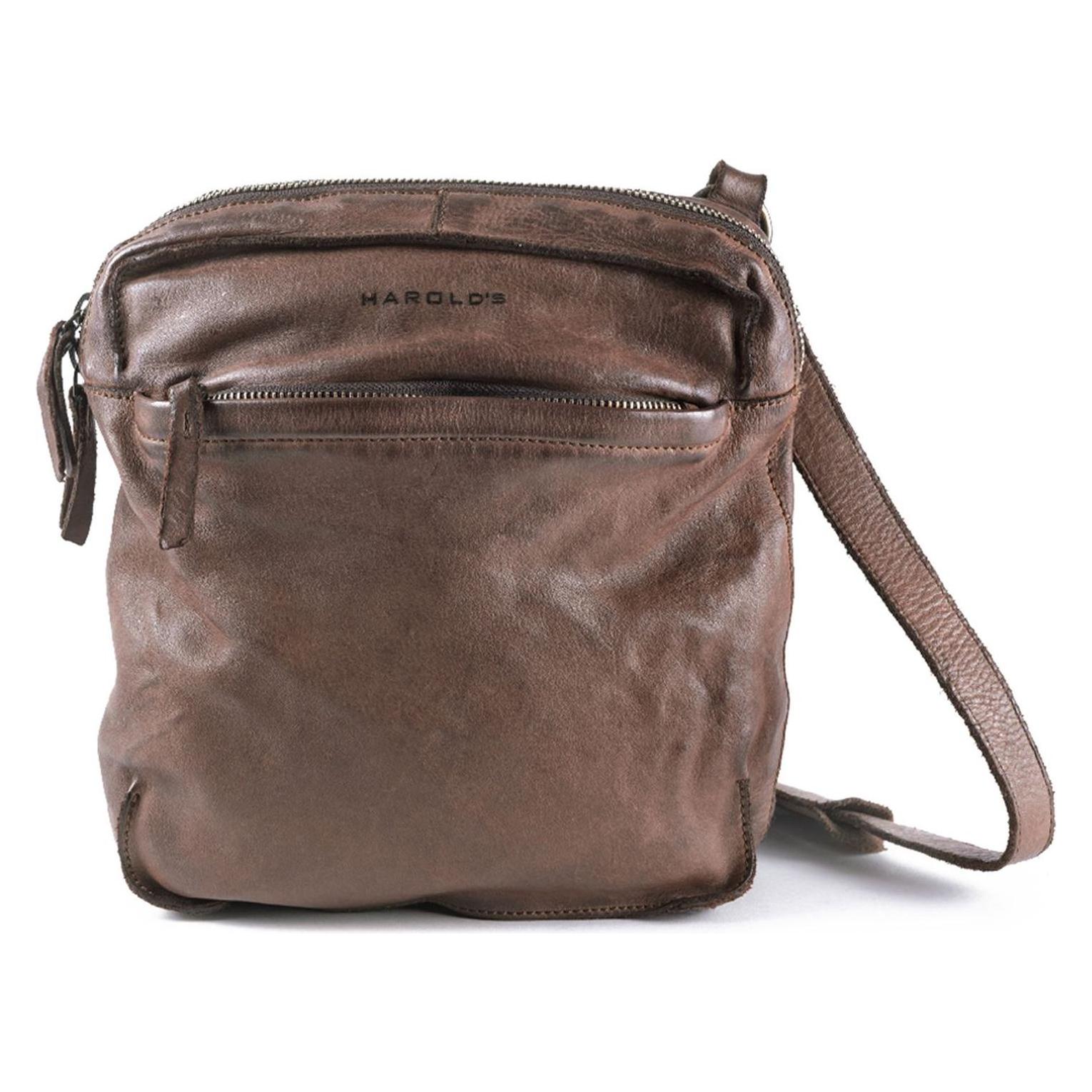 Harolds, Damen, Handtasche, Submarine Crossbag Zip, Braun