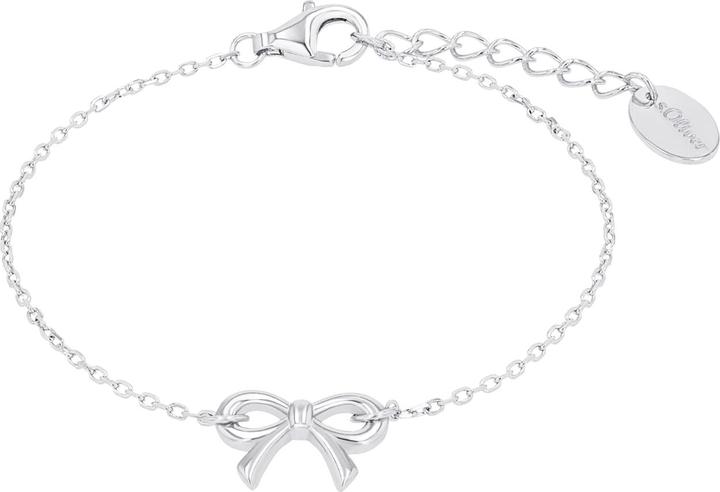 Immagine prodotto S.Oliver Armschmuck für Mädchen, 925 Sterling Silber | Schleife (16 cm, Argento 925)