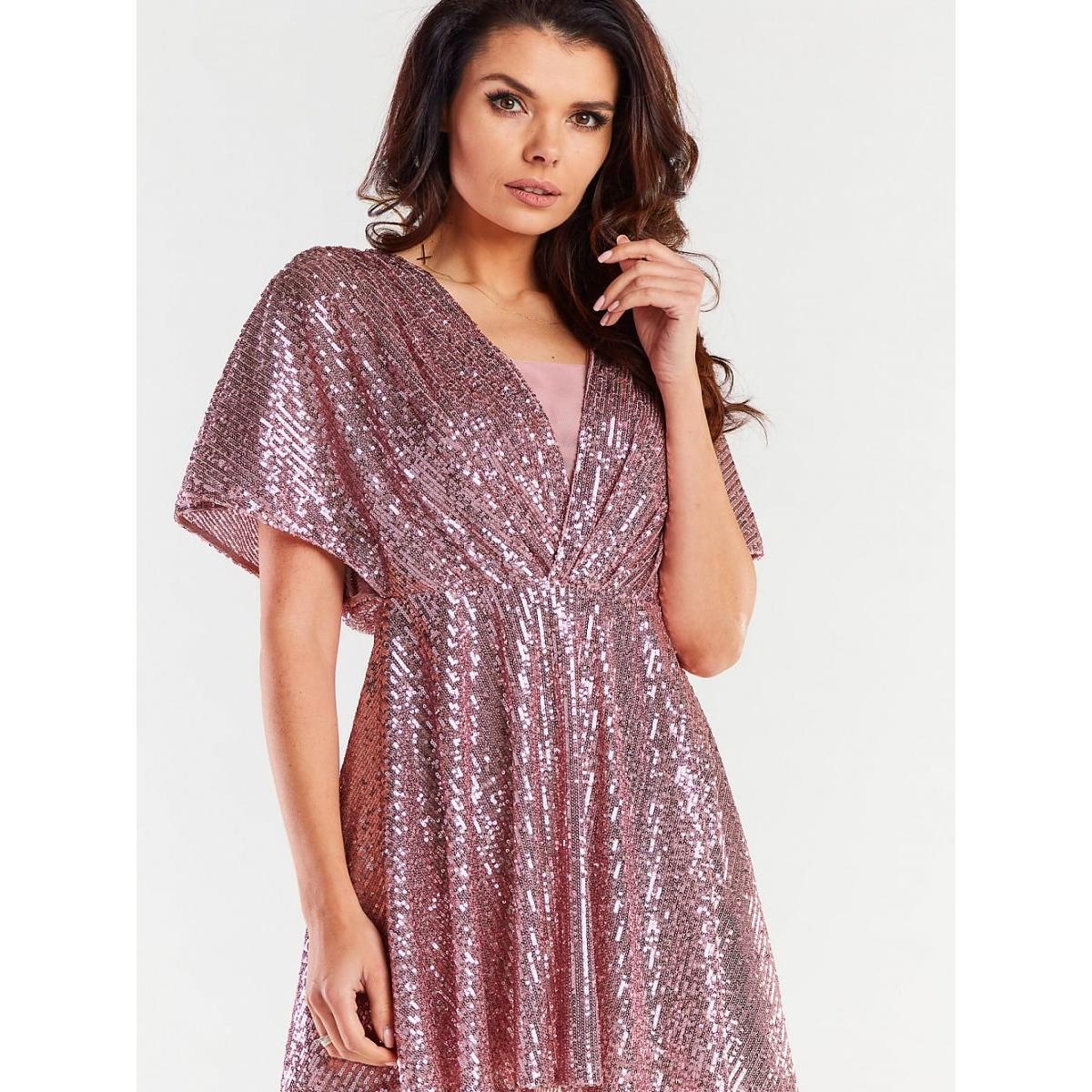 Awama, Damen, Kleider, Abendkleid, Rosa, (S)