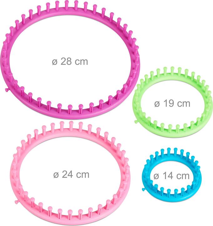 Actual product image Relaxdays Knitting ring set