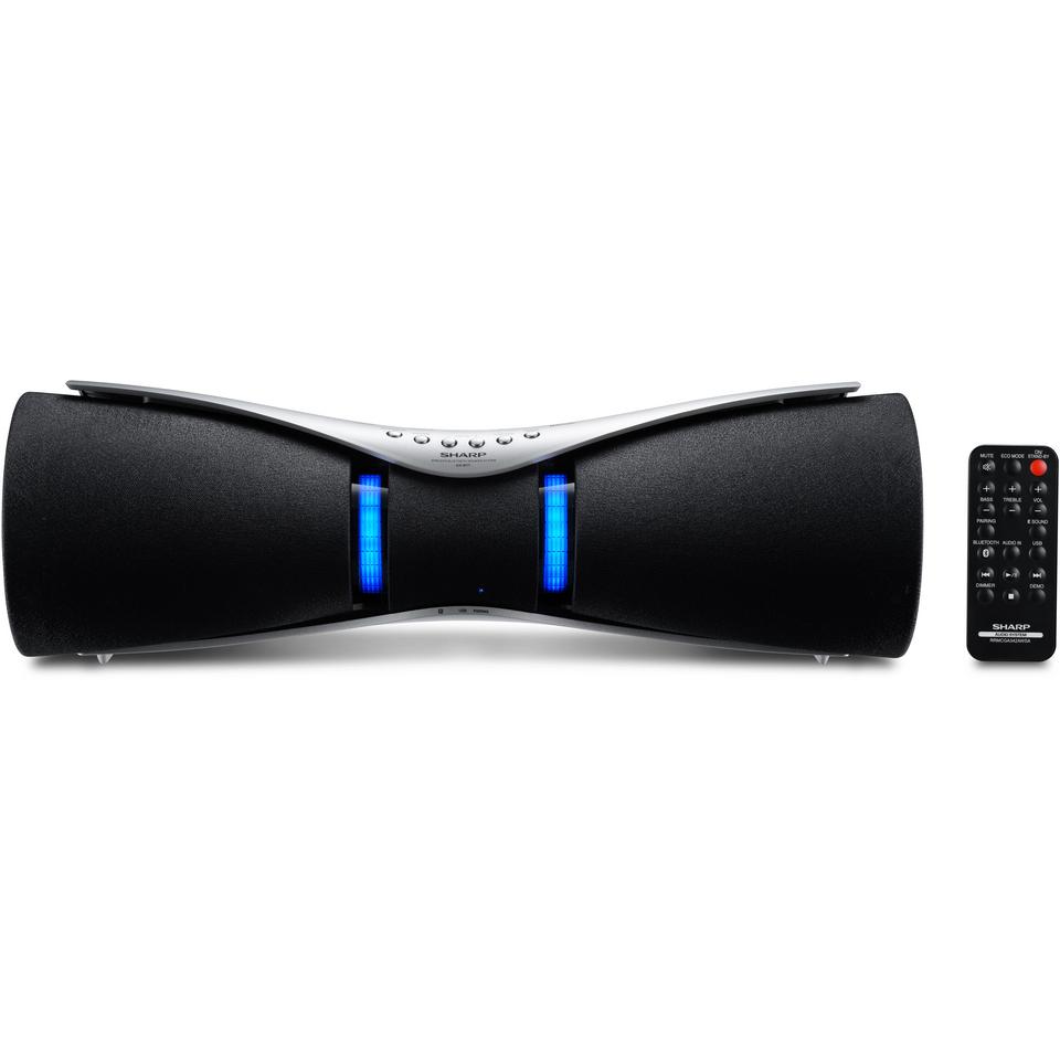 Sharp Gx-Bt7 (Corrente elettrica), Altoparlante Bluetooth, Nero