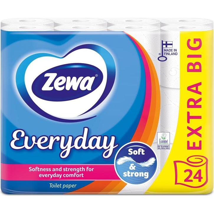 Zewa, Carta igienica, EVERYDAY Toilet Paper 3-ply 24 rolls (24 pz.)