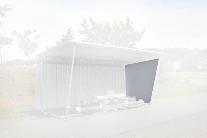 Image du produit kaiserkraft Paroi latérale pour abri de toit plat