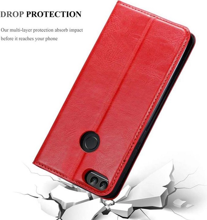 Actual product image Cadorabo Book Invisible Magnet Cover (Huawei P Smart)