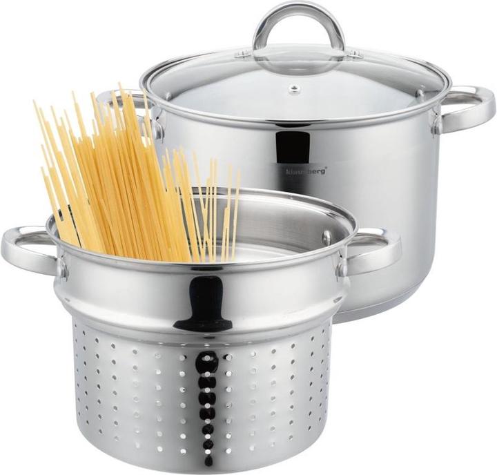 Actual product image Klausberg Cookware Set with Pasta Insert (Pot, Stainless steel, 24 x 17.50 cm)