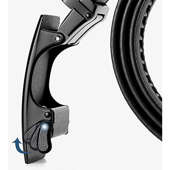 Produktbild Noya Echtleder Gürtel 125cm mit Schnalle Herren Ratschengürtel Schwarz (95)