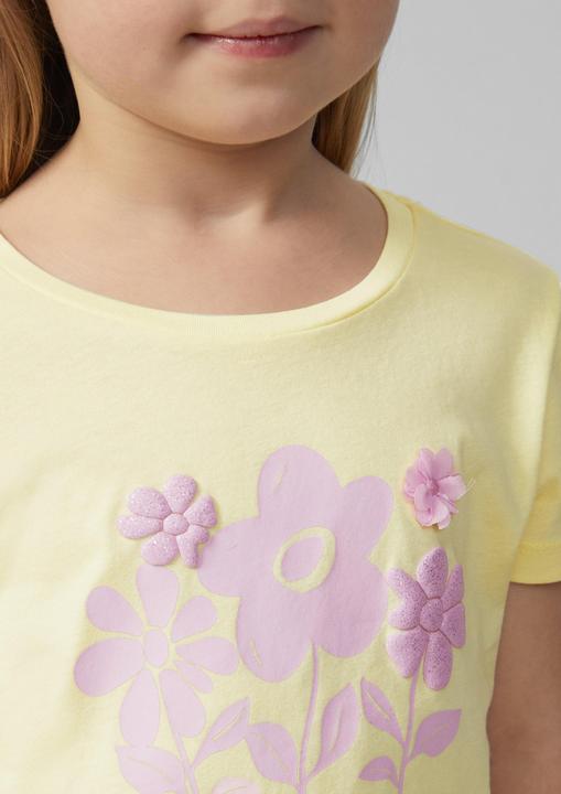 Produktbild S.Oliver T-Shirt T-Shirt mit Glitzerprint und Applikation im Loose Fit (140)