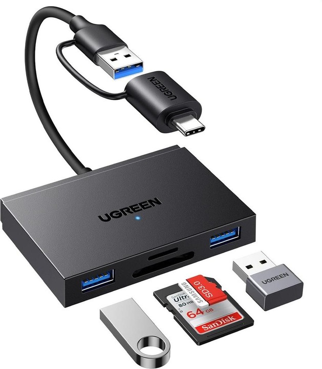 Immagine prodotto Ugreen 4-in-1 USB-C/USB-A Memory Card Reader