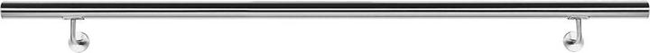 Actual product image Wiltec Handrail set wall bracket handrail 120cm bracket stair grab rail stainless steel V2A (Stainless steel)