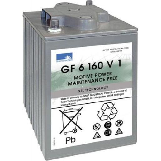 Exide, Fahrzeugbatterie, Dryfit Traction Block GF 06 160 V1 Blei Akku mit A-Pol 6V, 160000mAh (6 V, 160 Ah)