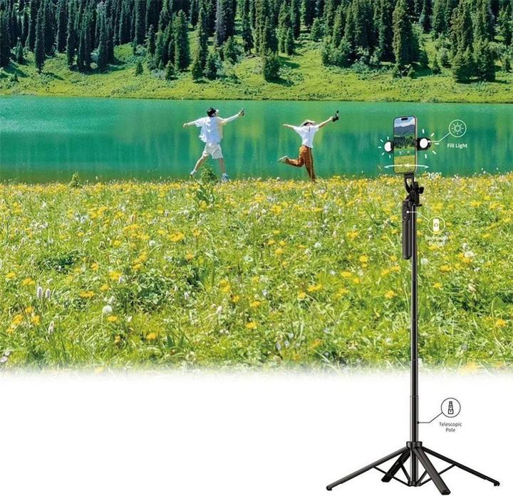 Immagine prodotto Wiwu Selfie stick - Selfie Stick Wi-SE012 with Tripod Function and double LED light
