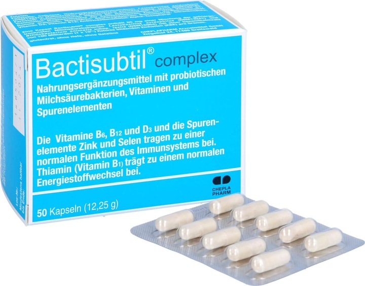 Actual product image Cheplapharm Bactisubtil complex capsules, 50 capsules (50 Piece, Capsules)