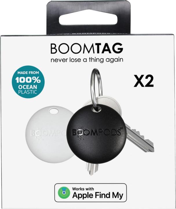 Image du produit Boompods Boomtag 2 Pack noir & blanc (Android, iOS)
