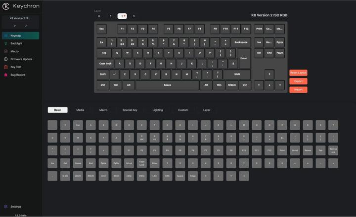 Immagine prodotto Keychron K8 QMK (Version 2) (CH, Senza fili, Cablato)
