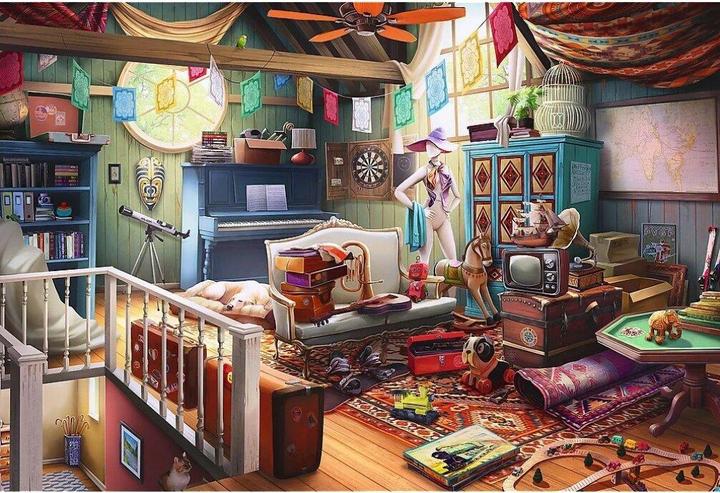 Produktbild Trefl Holzpuzzle 500+1 Teile - Schätze auf dem Dachboden (500 Teile)