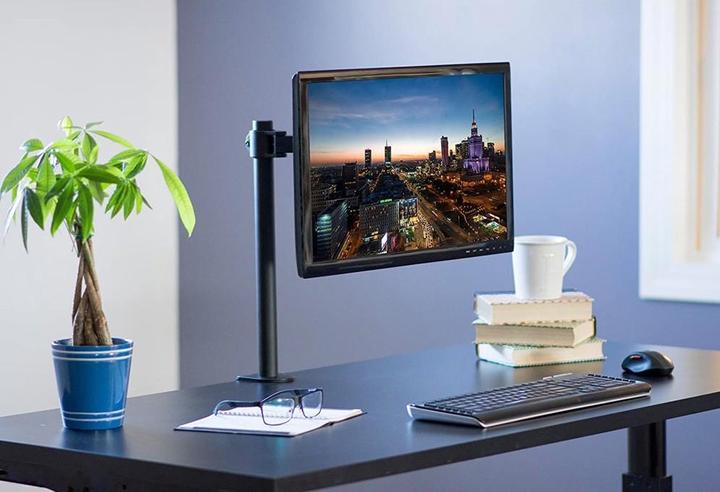 Actual product image Techly Mounting Kit for Monitor (Adjustable Arm) - Black - Screen Size: 33- (Table, 32.01")