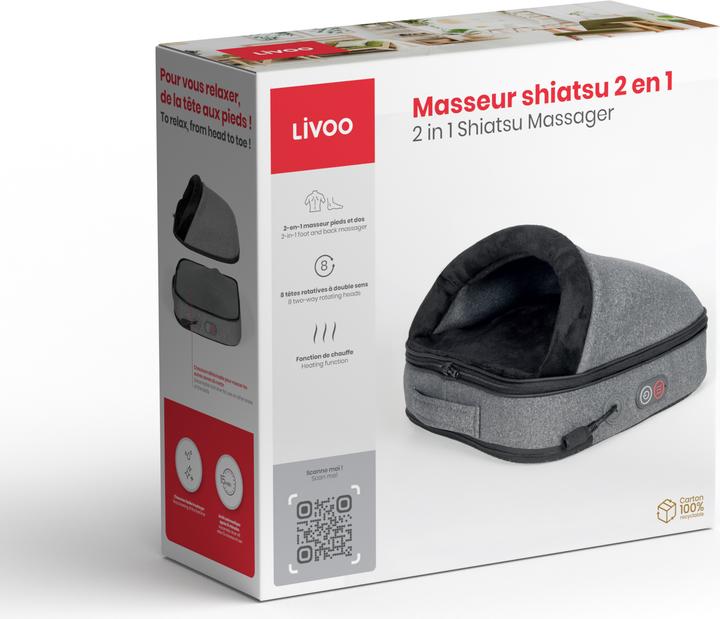 Produktbild Livoo Shiatsu-Massagegerät 2 in 1