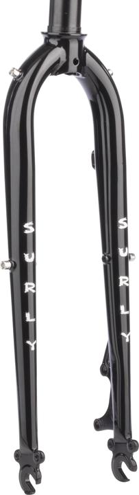 Surly Preamble Steel Fork, 650B, 28.6-30, 47mm, 380mm, 100x9mm QR, IS Disc, black