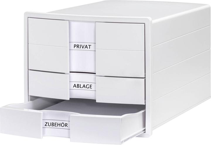 Produktbild Han IMPULS 1017-12 Schubladenbox Weiss DIN A4, DIN C4 Anzahl der Schubfächer: 3 (A4)