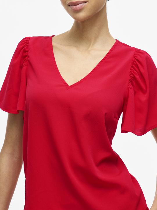 Actual product image Vila V-Ausschnitt Oberteil mit kurzen Ärmeln (38)