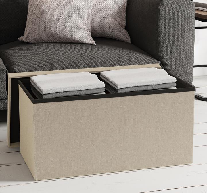 Produktbild VCM Stoff Sitztruhe Sitzbank Truhe Boxas (76 cm)