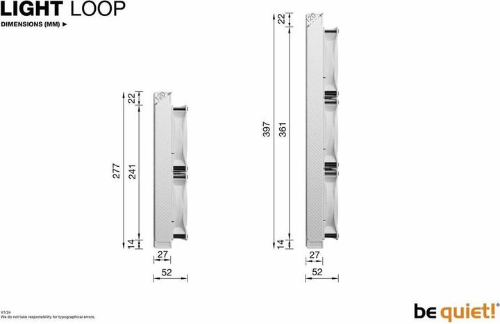 Actual product image be quiet! Light Loop 360mm White