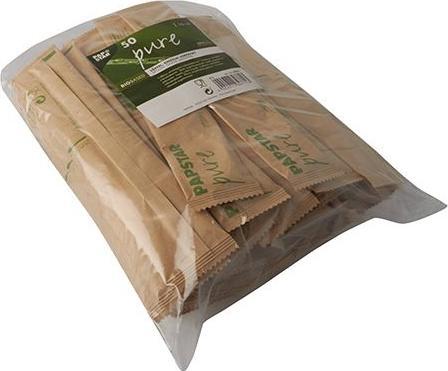 Produktbild Papstar Löffel "pure" einzeln verpackt in Papierbeutel (50 x)