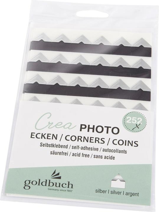 Produktbild Goldbuch Fotoecken Crea 252 Stück, Silber