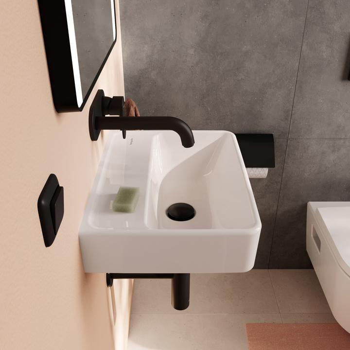 Image du produit hansgrohe Xanuia Q lave-mains, sans trou de robinetterie, avec trop-plein, 450x340mm, blanc (340 mm, 450 mm)