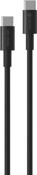Image du produit Devia câble Smart EC317 PD USB-C - USB-C 1,5 m 100W 5A noir (1.50 m, USB 3.0, 100 W)