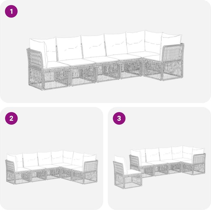 Produktbild vidaXL Garten-Sofa