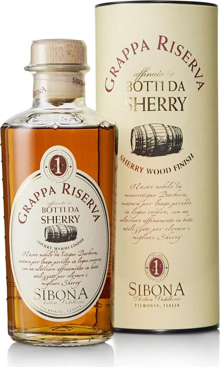 Produktbild Sibona Grappa Botti da Sherry (1 x 50 cl)