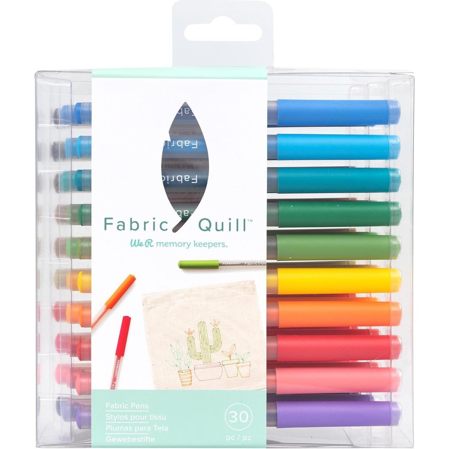 We R Memory Keepers Stifteset Fabric Quill 30 Stück