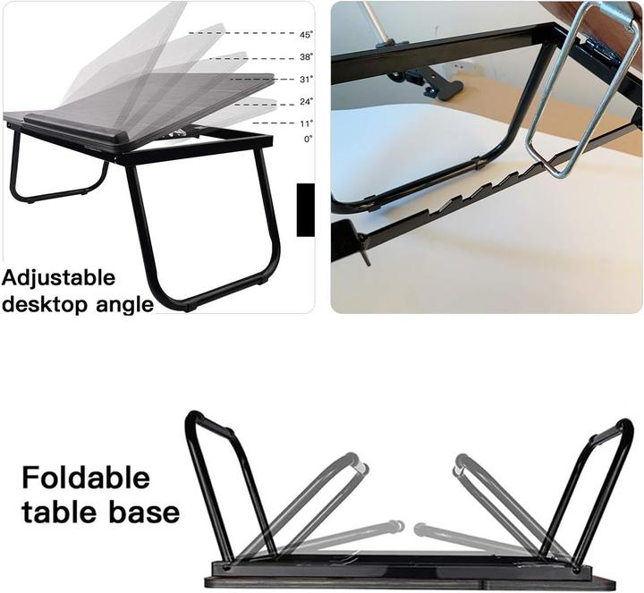 Image du produit Songmics Faltbarer Laptoptisch mit Leseständer und Becherhalter