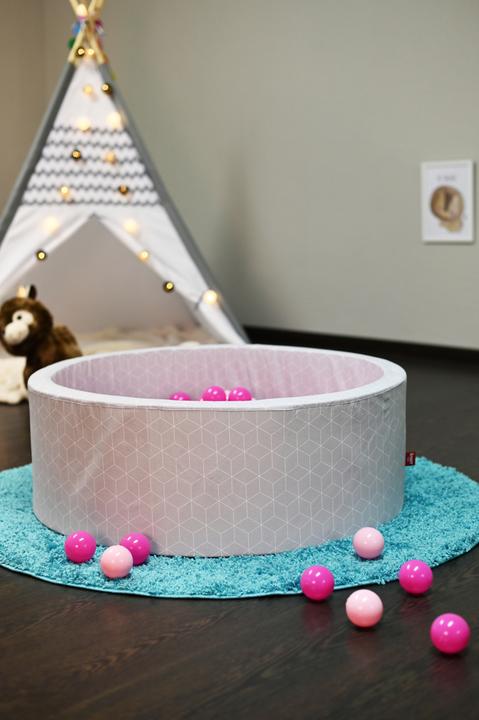 Actual product image Knorrtoys Ball pool soft - "Grey" - 300 balls soft pink