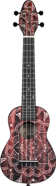 Immagine prodotto Keiki Pacchetto Ukulele - Soprano - Caleidoscopio rosso (Soprano, Soprano)