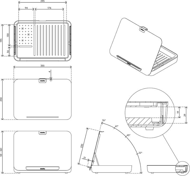 Produktbild Dataflex Addit Bento ergonomic toolbox 903