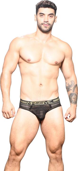 Produktbild Andrew Christian MASSIVE Sheer Stripe Brief (S)