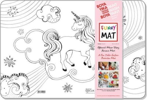 Actual product image Funny Mat Reusable Painting Mat UNICORN (48 x 33.5 cm)
