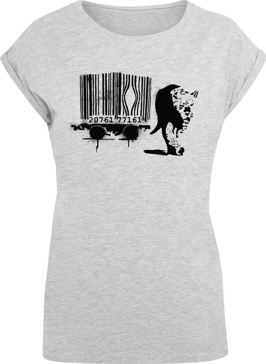Produktbild Merchcode Ladies Brandalised - Barcode Leopard Circle T-Shirt - 189203 (L)