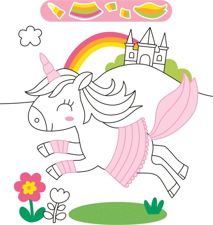 Image du produit Défilé de stickers licorne