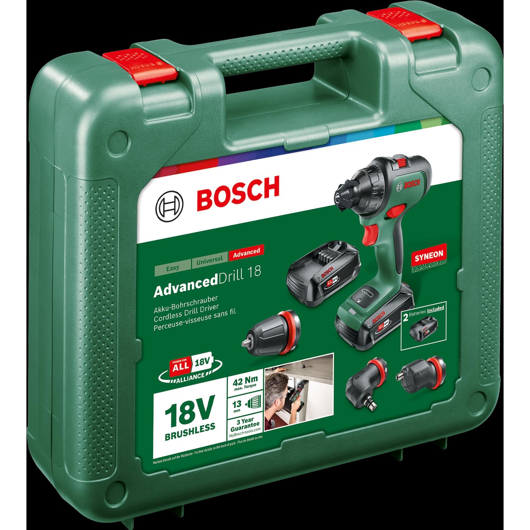 Thumbnail - Bosch Home & Garden, Bohrmaschine + Akkuschrauber, AdvancedDrill 18 (Akkubetrieb)